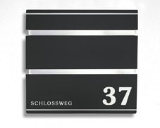 KIO TIMES DESIGN Briefkasten Beschriftung NAME