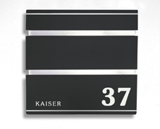 KIO TIMES DESIGN Briefkasten Beschriftung NAME & Nummer
