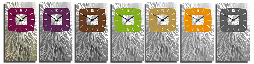 WANDUHR 3D Design Lautlos modern silber Esprit