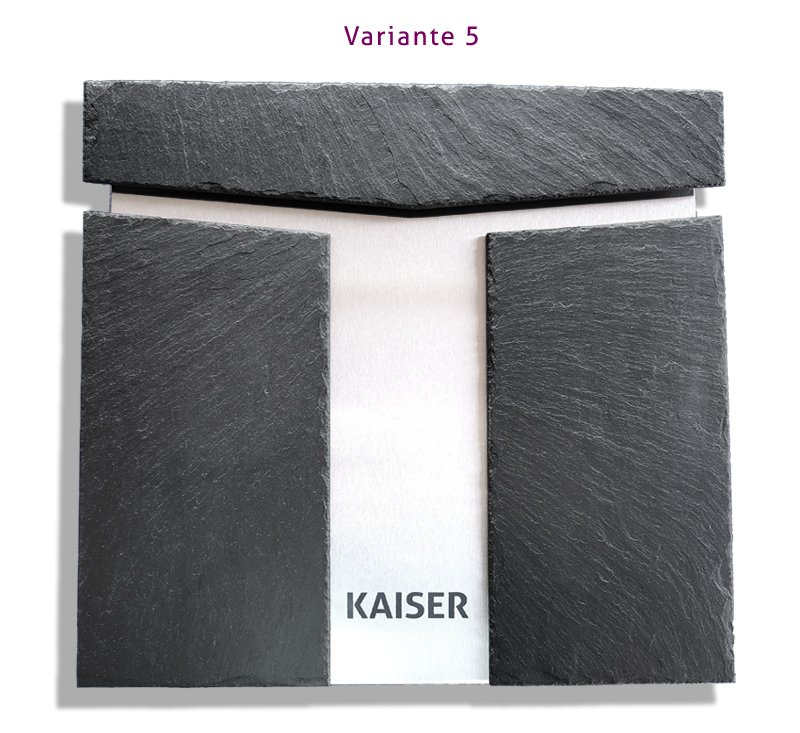 Design Briefkasten Schiefer Edelstahl gebürstet Schutzlackiert Save 5
