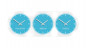 Preview: 3 Zeitzonen,Wanduhr, Weltzeit, Wanduhr, Blau,Silber,mehrere, 3 Zonen