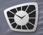 Preview: Uhr,Design,Wanduhr,modern,xxl,vintage,lautlos,schwarz,silber