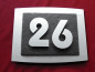 Preview: Hausnummerschild, 3d, hausnummer, edelstahl, silber, schiefer, design,Beleuchtet, anthrazit