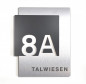 Preview: 8a, Rostfrei, Hausnummer, Edelstahl, gebürstet, Silber, Anthrazit, Design, Haltbar, Sehr Gut,