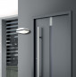 Preview: Wandleuchte, LED, DESIGN, mit HAUSNUMMER, LEUCHTE,Schiefer,silber, cob