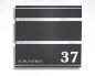 Preview: Prime22,Design, Briefkasten,Edelstahl,Anthrazit,Beschriftung,mit Straße , und Nummer,