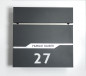Preview: Prime Post 56 Klingel Premium Design Briefkasten mit Funk-KLINGEL Anthrazit-Edelstahl