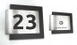 Preview: 01 a-Smart One 3D Design Hausnummer Anthrazit -Silber gebürstet