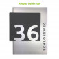Preview: 01 Avangarde,  DESIGN, HAUSNUMMER, Antrhazit, edelstahl,hausnummerschild,