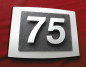 Preview: 3d, hausnummer, edelstahl, silber, schiefer, design, individuell, anthrazit