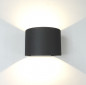 Preview: LED,Anthrazit, Wandleuchte,gebürstet,Design,COB, up & down