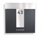 Preview: Omega 4, DESIGN, Briefkasten, Wandbriefkasten,, ral7016, Edelstahl