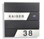 Preview: Prime Post 91, Klingel-Briefkasten,Edelstahl, Design,mit Klingel, Wandbriefkasten, Wetterfest, Standbriefkasten