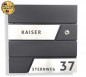 Preview: PRIME POST 91 - Klingel PREMIUM Design Briefkasten mit TÜR-KLINGEL  Edelstahl-Anthrazit