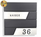 Preview: Prime91, Briefkasten,Wand,Edelstahl,Anthrazit,Beschriftung,mit Name, Schiefer,modell 5