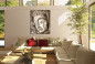 Preview: BUDDHA DESIGN WANDBILD RELIEF EFFEKT JOGA STUDIO ATELIER GOLD + SILBER