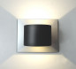 Preview: EDELStahl,LED, Wandleuchte,schiefer, LEUCHTE, LAMPE, silber,Design,up & down