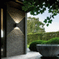 Preview: 02 MONTANA CUBE Massiv  Up & Down LED Design Wandleuchte Strahler 4 FARBEN
