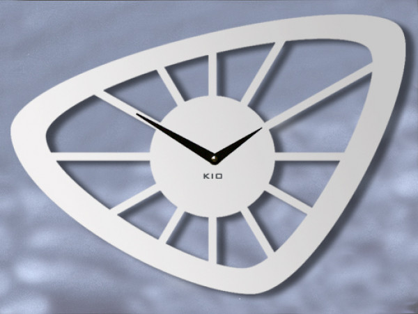 Groß,Design,Wanduhr,modern,xxl,vintage,retro,ohne ticken,silber