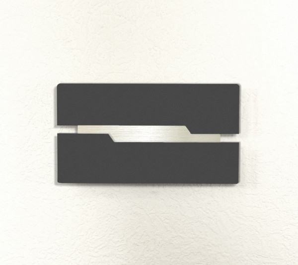 Wandleuchte, kio times, Edelstahl, LED, Design Ral7016