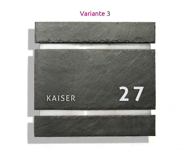 Nr. 3, BRIEFKASTEN,SCHIEFER,LOTUS,VERSIEGELUNG,EFFEKT,