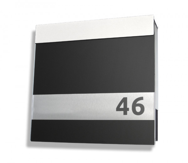 Briefkasten,Edelstahl,Standbriefkasten,silber,ral