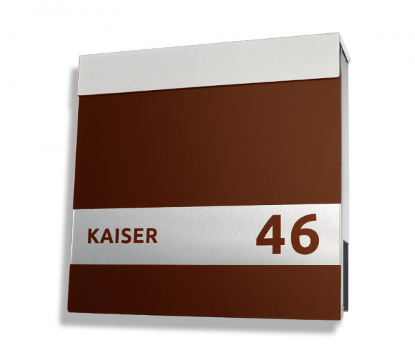 EDELSTAHL,BRIEFKASTEN,mit Dichtungen,siber