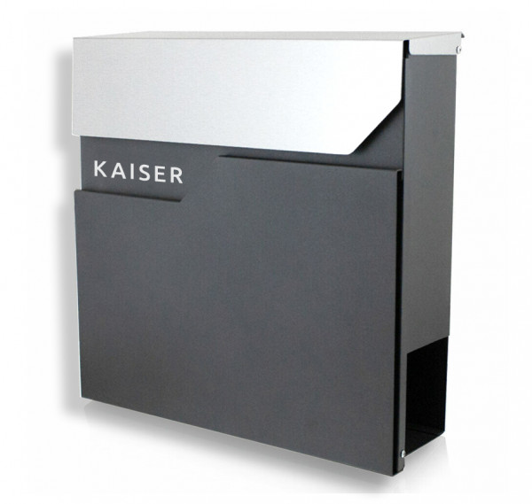 Prime Post 3 Hochwertiger Design Briefkasten Anthrazit - Edelstahl