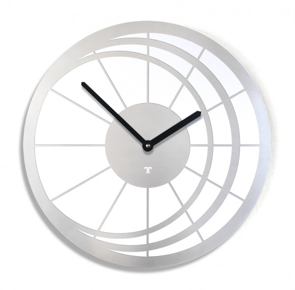 Eclispe, WEISS, WANDUHR,QUARZUHR, Funkuhr, SILBER ,FARBEN, Test,Modern, 3D DESIGN, ,WANDUHR, QUARZUHR, 4 FARBEN