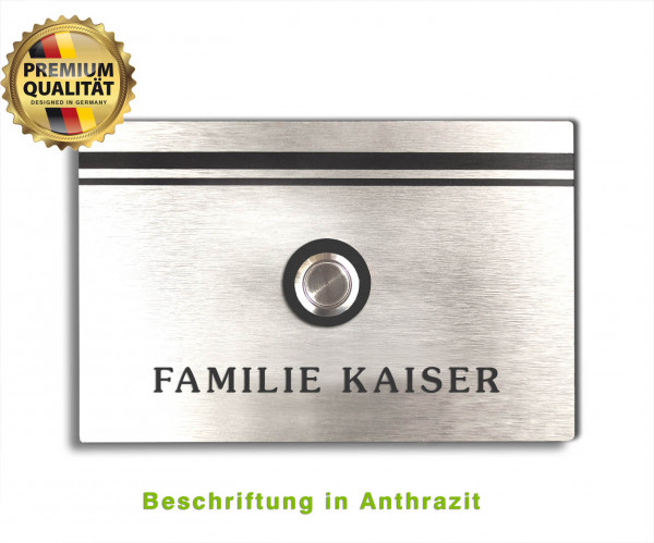 001, smart, Funk, 433mhz, FUNK-KLINGEL,Tecknet, 2 Emfänger, 400m, Wasserdicht, Test sehr gut, Schwarz