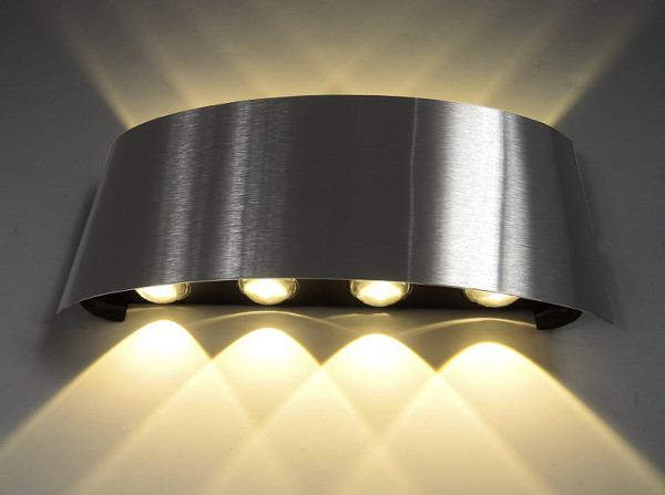Aussenlampe, Edelstahl, LED, Up,Down, Wandleuchte, Sensor
