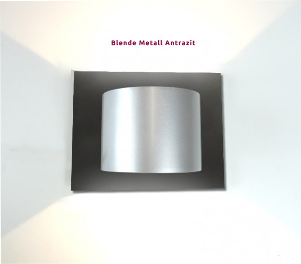 Anthrazit, silber COB,LED, Wandleuchte,schiefer, LEUCHTE, LAMPE, silber,Design,down