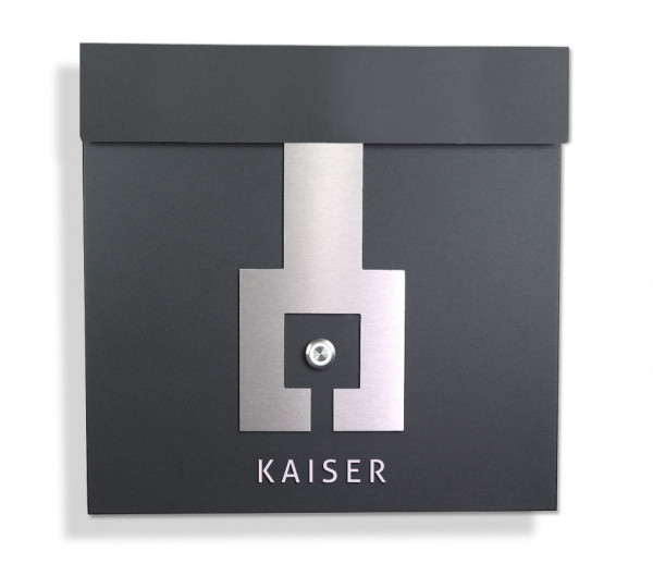 Omega, funkklingel, Briefkasten,RAL, 7016, Wandbriefkasten, Wetterfest,mit klingel,mit hausnummer, mit funk