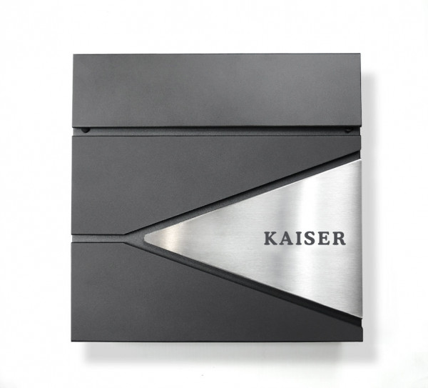 mit Edelstahl, RAL 7016, Briefkasten, Schiefer, Wandbriefkasten, Wasserdicht, Postkasten