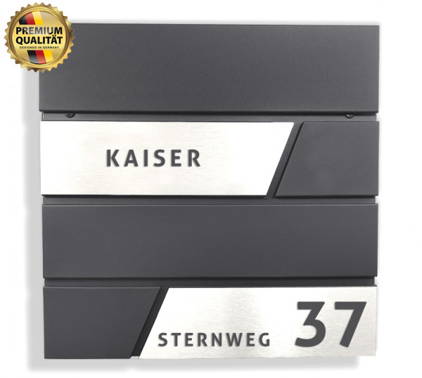 Prime91,Briefkasten,Wand,Edelstahl,Anthrazit,Ral,Bauhaus,,modell 5