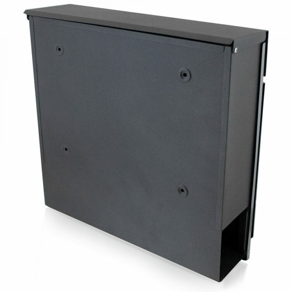 Prime Post 1 Hochwertiger Design Briefkasten Anthrazit-Edelstahl