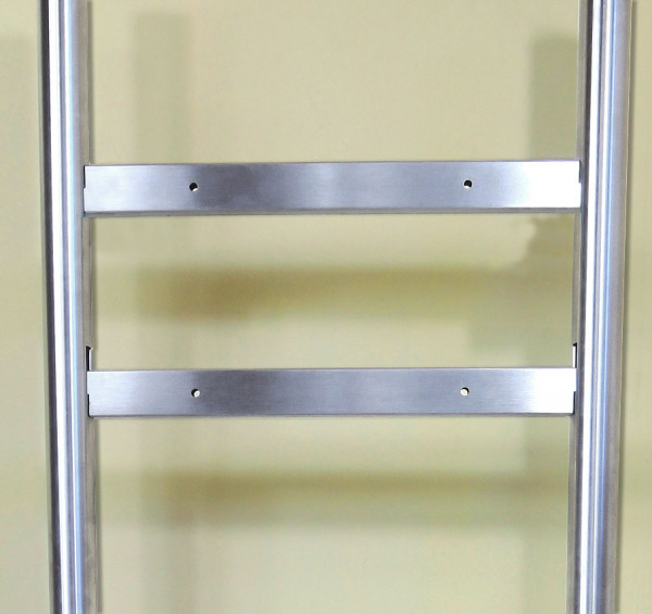 Briefkasten-Ständer, EDELSTAHL,MASSIV,150cm, 1,5m, Fundament, Einbetonieren