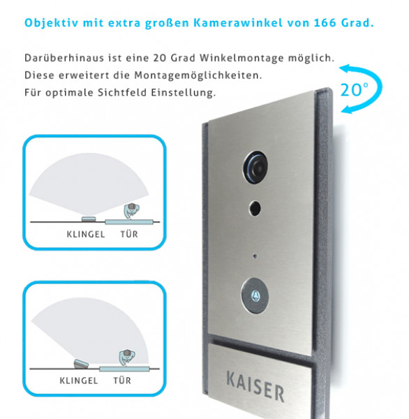 Eclipse, Winkel, DOORBELL, Edelstahl,Wlan, VIDEO, Sprechanlage, Smart,Klingel,fritzbox,gegensprechnalage,TEST, sehr gut,2020, BEwertung