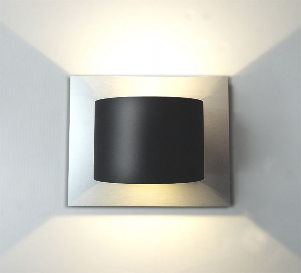 EDELStahl,LED, Wandleuchte,schiefer, LEUCHTE, LAMPE, silber,Design,up & down