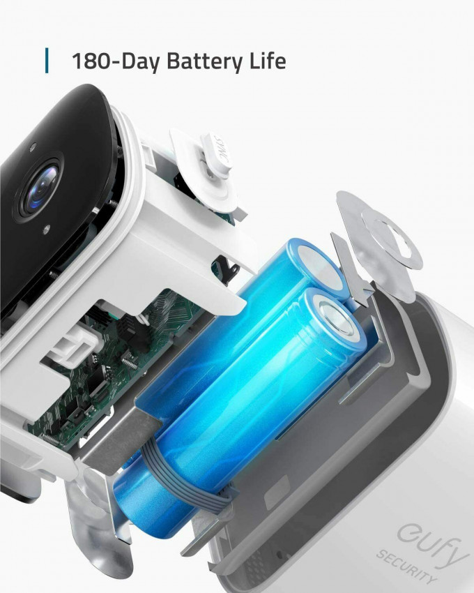 eufy Security eufyCam 2C 2+1 kabellose Überwachungskamera  HD 1080p, IP67 wetterfest, Doppel-Kamera-Set