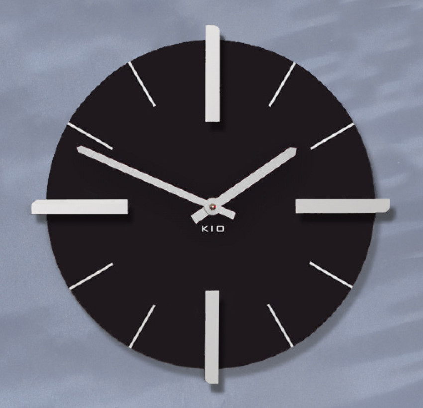 Geneva, Klassiche, Schwarz,, Funkuhr, Modell Fuore, DESIGN, WANDUHR, Schwarz,QUARZUHR, SILBER ,FARBEN,