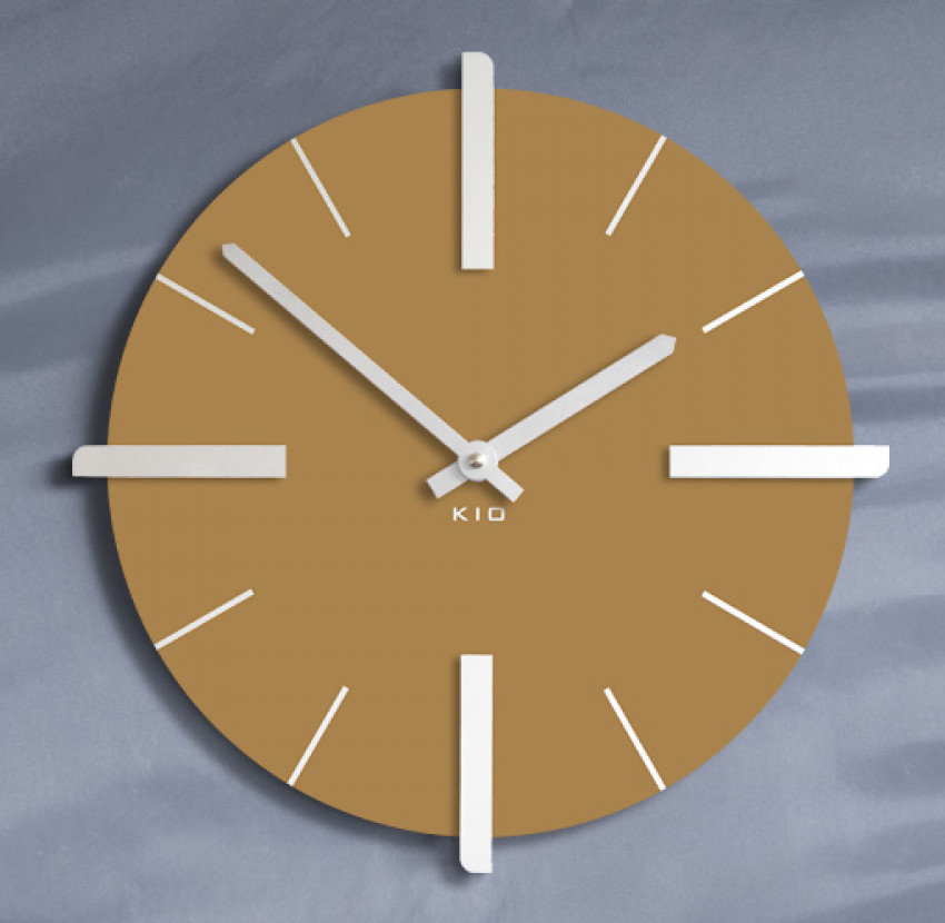 Geneva, Klassiche, Farbe Braun,, Funkuhr, Modell Fuore, DESIGN, WANDUHR, Schwarz,QUARZUHR, SILBER ,FARBEN,
