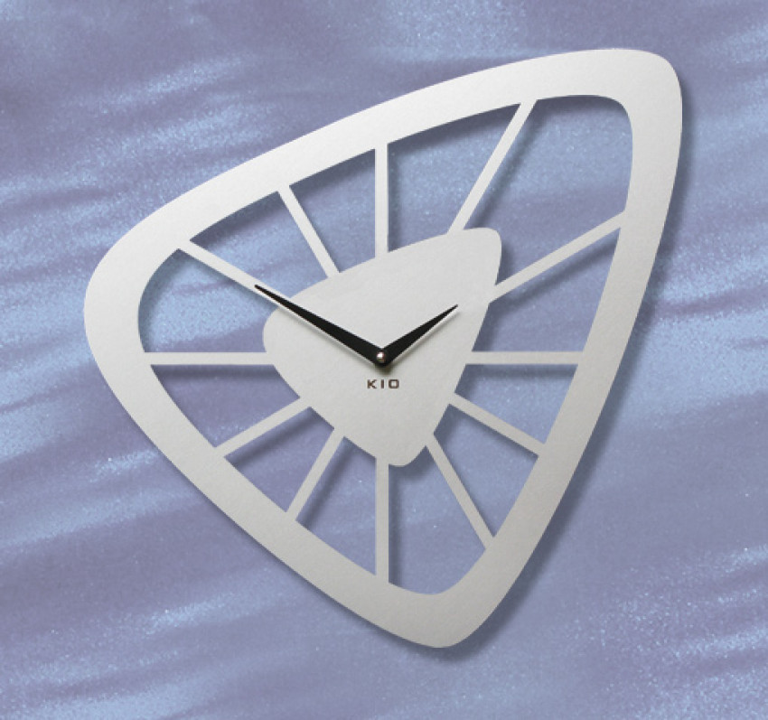 KIO TIMES,Design,Wanduhr,modern,xxl,vintage,lautlos,silber,schwarz