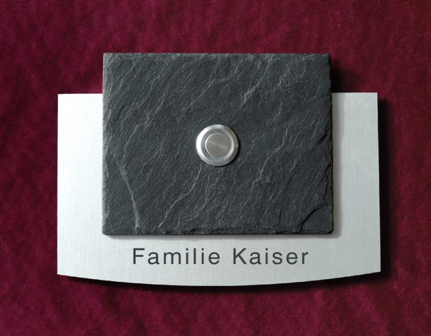 Klingel, Funk-Klingel, Edelstahl, Briefkasten, Schiefer, Wandbriefkasten, Wasserdicht, Standbriefkasten