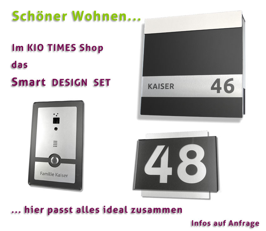 Briefkasten,Set,mit hausnummer,Video,Sprechanlage