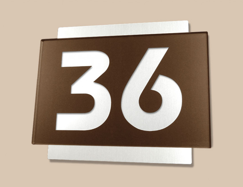 30 Smart Design 3D Hausnummer RESIDENZ AC mit Acryl