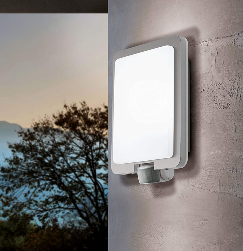 EDELSTAHL, LED, DESIGN, mit HAUSNUMMER, LEUCHTE,Strahler,silber, cob