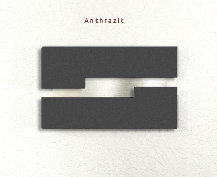 Avenue2, Wandleuchte, LED,COB, Edelstahl, LED, Design,Anthrazit