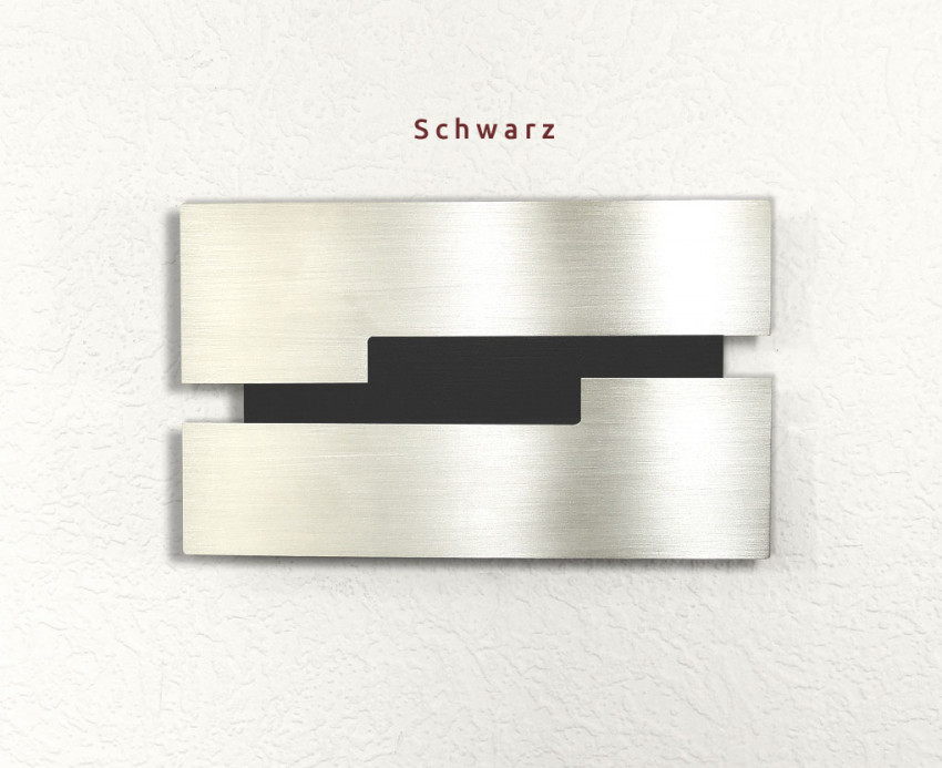 Avenue2, schwarz,Wandleuchte,Design Silber, Effekt-Leuchte6