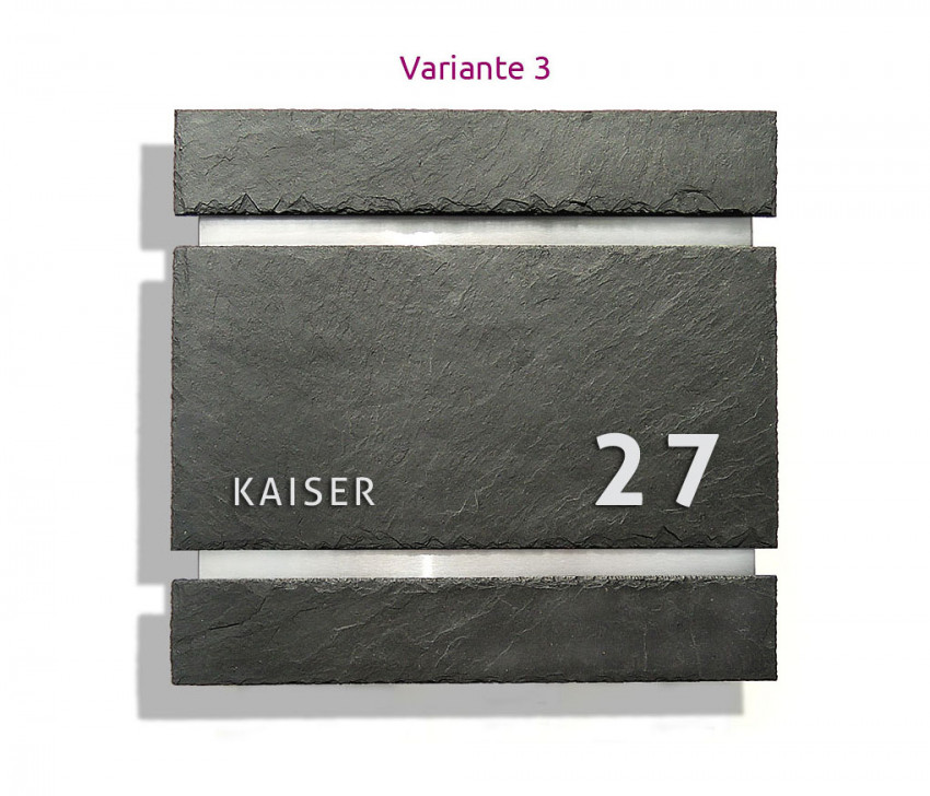 Nr. 3, BRIEFKASTEN,SCHIEFER,LOTUS,VERSIEGELUNG,EFFEKT,
